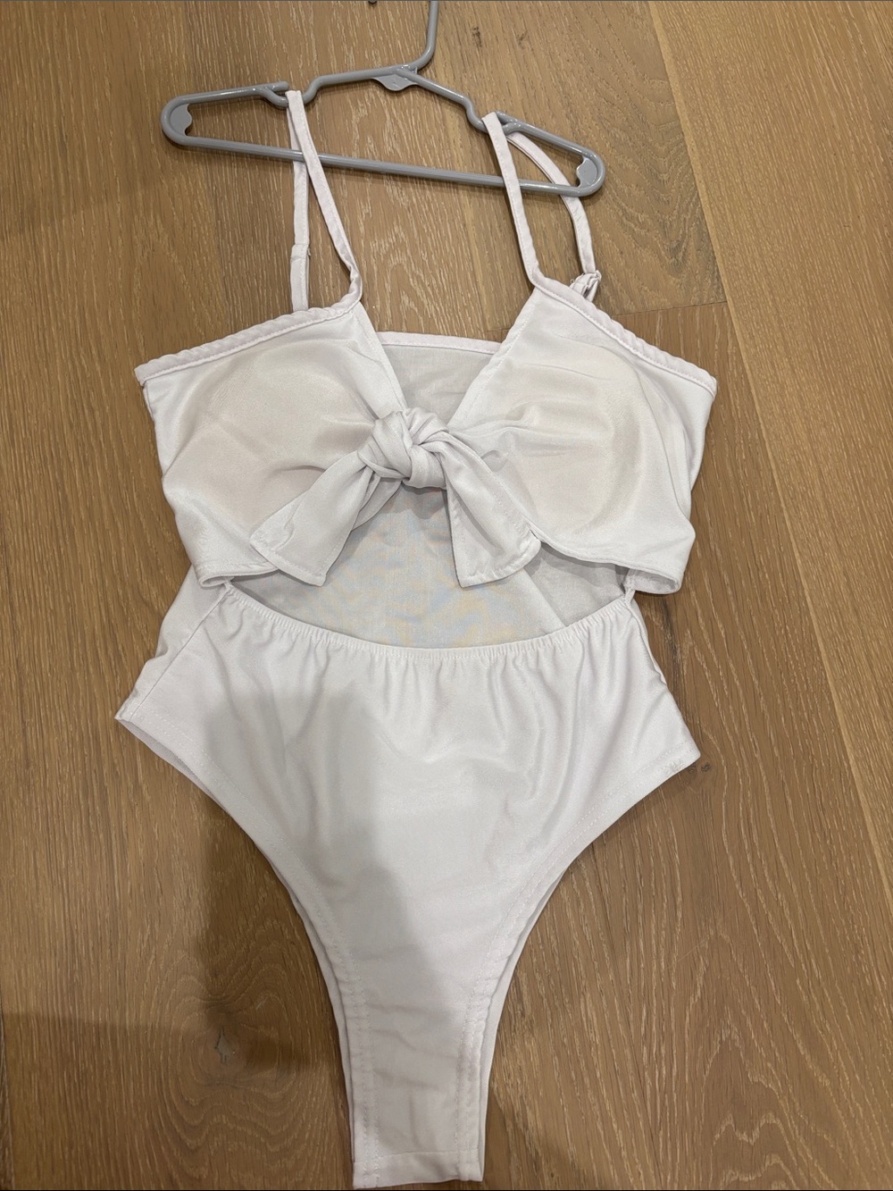 White bodysuit with Front Tie